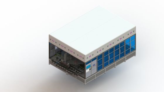 Оборудования прессы технологического оборудования батареи иона Li 4 станций линия тип горячего прямая