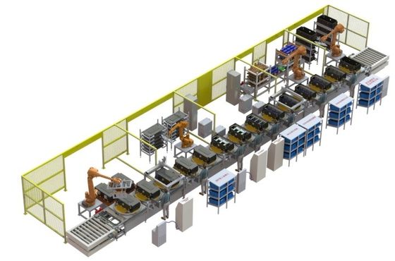 Производственная линия батареи лития управлением PLC автоматическая для автоматического мобильного телефона стартера