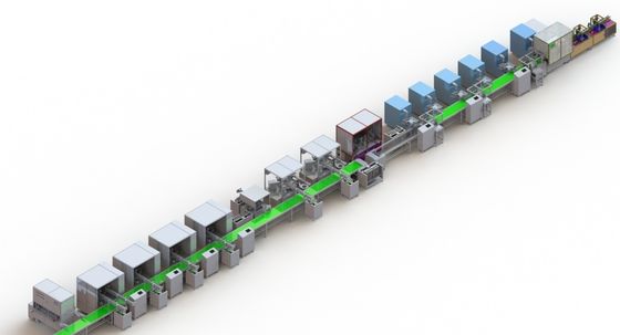 Производственная линия батареи лития управлением PLC автоматическая для автоматического мобильного телефона стартера