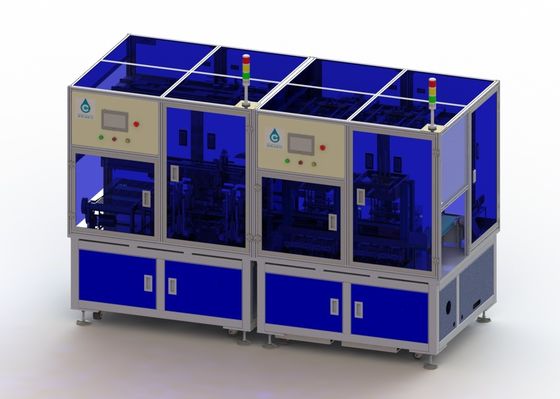 Запись на ленту кабеля клетки квадрата производственной линии 1500KG автомобильного аккумулятора 40PPM в машину раковины